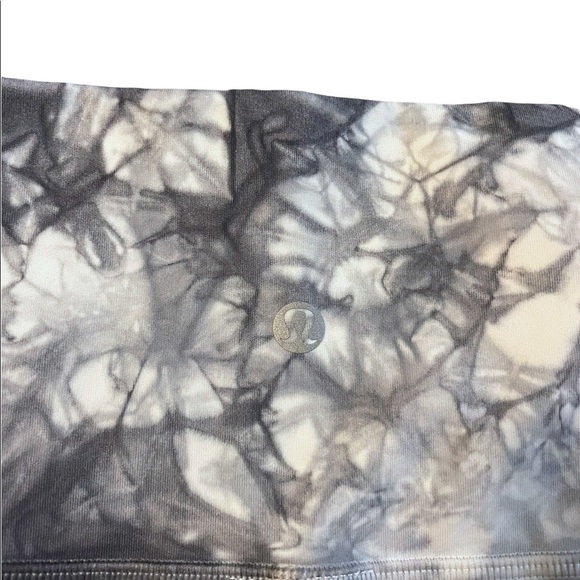 Lululemon Wunder Under Shibori Tie Dye Marble Print High Rose Cropped Leggings - Picture 6 of 7